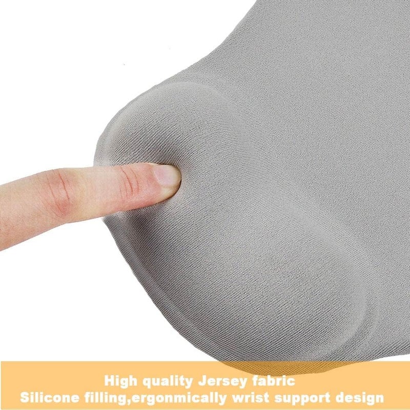 DemonChest Office Mousepad with Gel Wrist Support - Ergonomic Gaming Desktop Mouse Pad Wrist Rest - Design Gamepad Mat Rubber Base for Laptop Computer (05Green) - Image 3